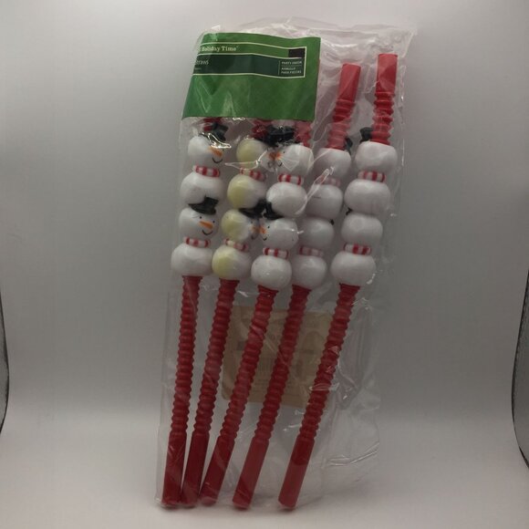 Holiday Time Christmas Party Favor Bundle Straws Cards Pencils Activity Books - Picture 9 of 11
